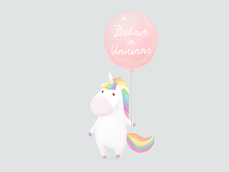 Believe in unicorns by Olga Yatsenko artist