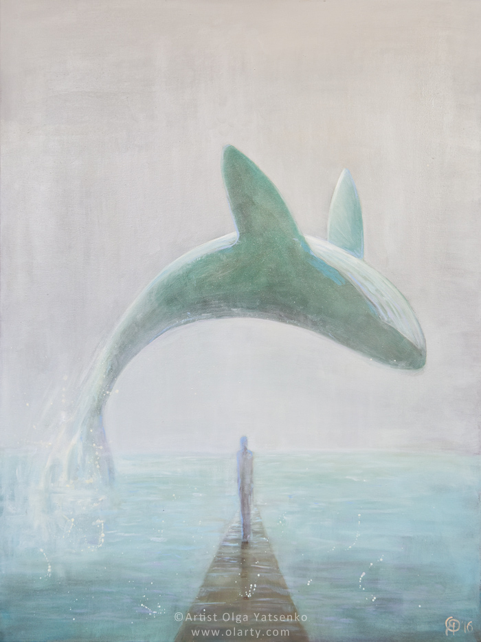 original_painting_artist_olga_yatsenko_whale_ocean_freedom