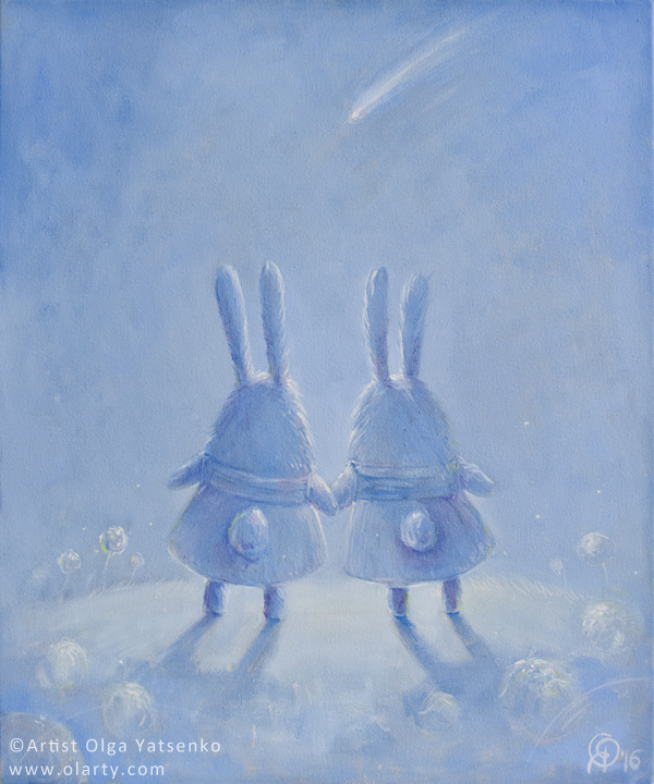 rabbits_sisters friends_artist_olga_Yatsenko