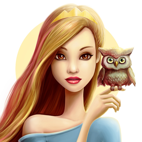 Girl with owl artist Olga Yatsenko_ava-1