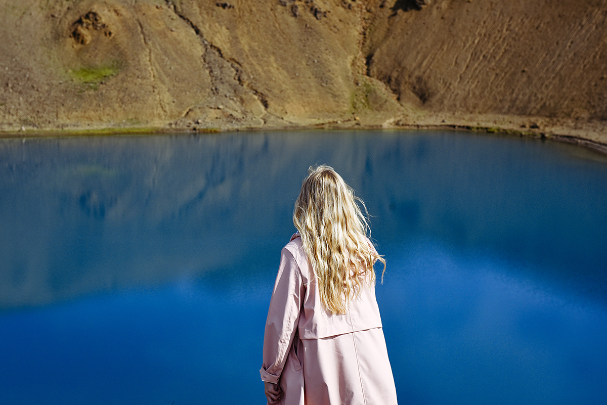 Viti Crater  lake  in Iceland