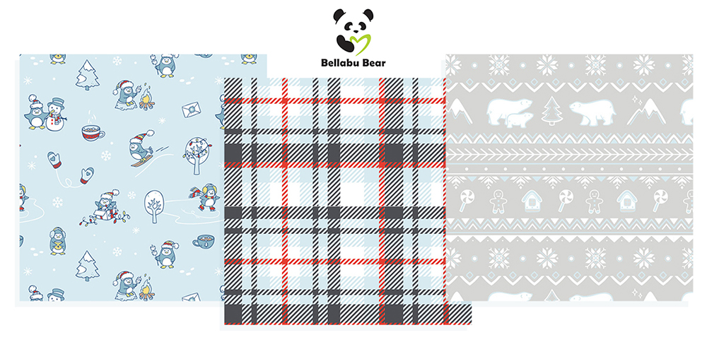 CHRISTMAS PRINT COLLECTION FOR BELLABU BEAR